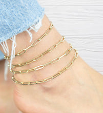 Load image into Gallery viewer, Paper clip anklet