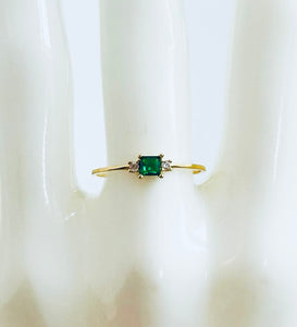 Green Square ring