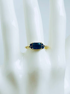 LG Blue Rectangular Ring