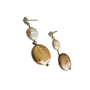 Pearl Opal Earring