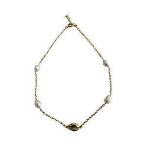 Cowrie  Pearl Anklet