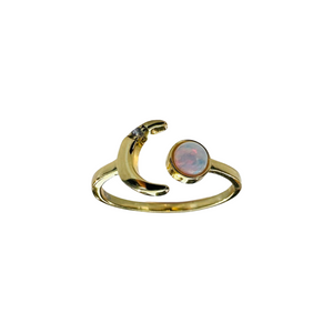 Opal Moon Ring #2