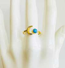 Load image into Gallery viewer, Opal Moon Ring #2