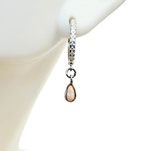 Load image into Gallery viewer, Cz Opal Drop Huggie