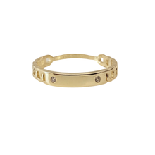 Load image into Gallery viewer, Cz Plaque Ring
