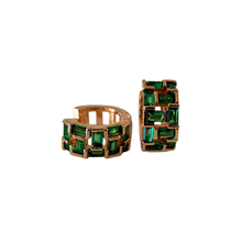 Load image into Gallery viewer, Green Geo Baguette Huggie