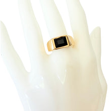 Load image into Gallery viewer, Blk Square Signet RN