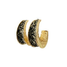 Load image into Gallery viewer, Pyrite Hammered Hoop