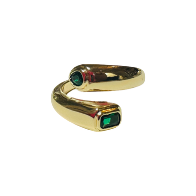 Emerald Open Ring