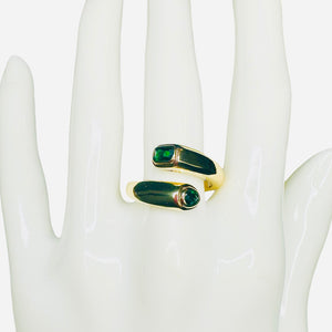 Emerald Open Ring
