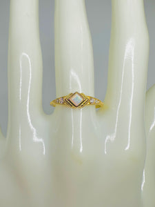 Opal Diamond Ring
