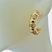 Load image into Gallery viewer, Every other Cz Hoop
