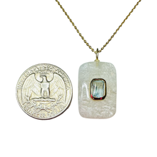 Load image into Gallery viewer, Rectangle Moonstone &amp; Blue Topaz