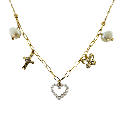 Charmed Pearl Heart NK