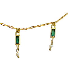 Load image into Gallery viewer, Green Cz Dangle NK