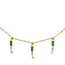 Load image into Gallery viewer, Green Cz Dangle NK