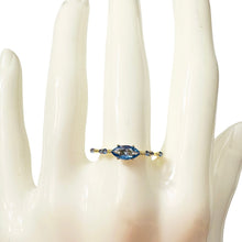 Load image into Gallery viewer, Blue Oval Ring