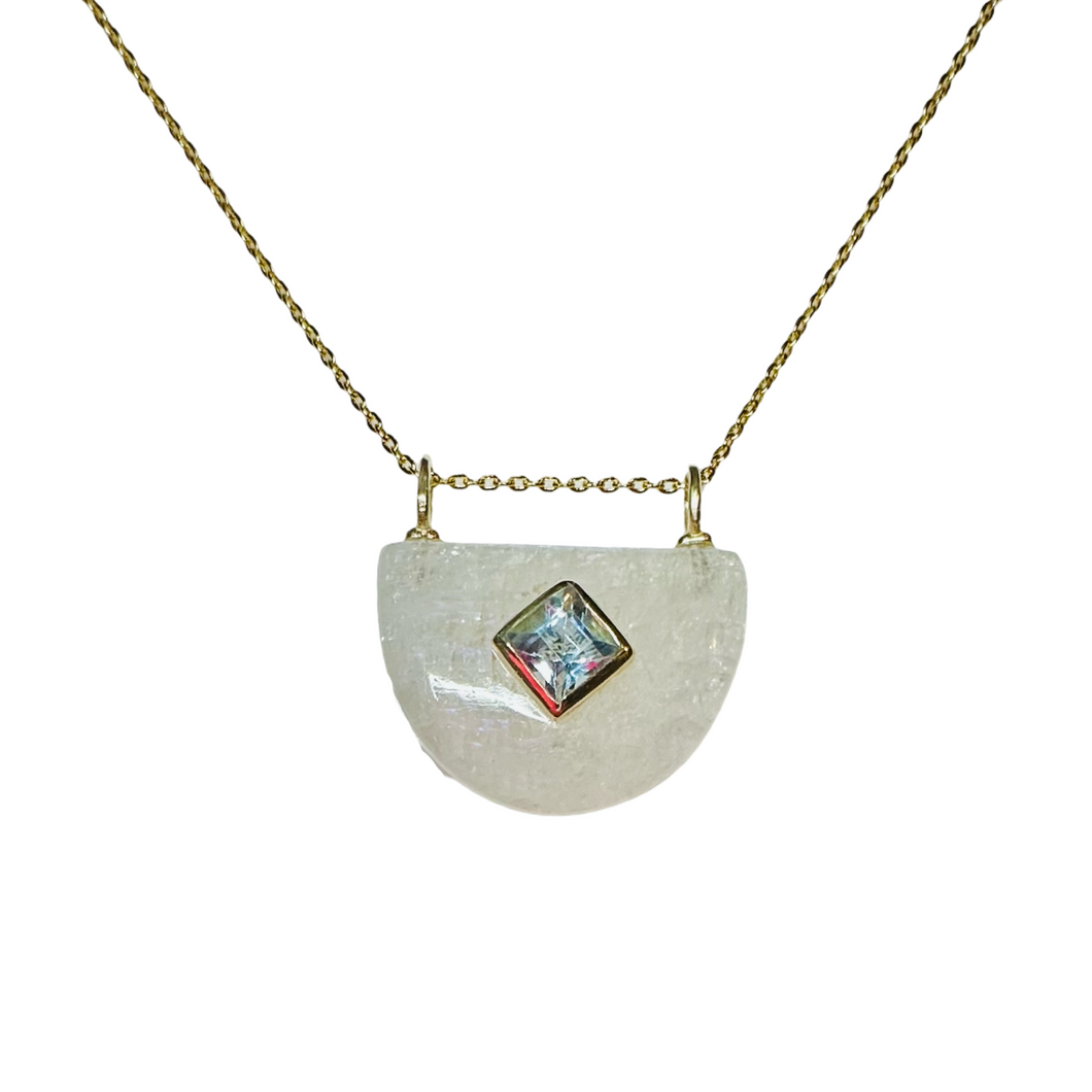 Moonstone U Blue Topaz NK