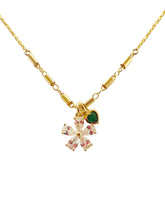 Load image into Gallery viewer, Cz Green Flower NK