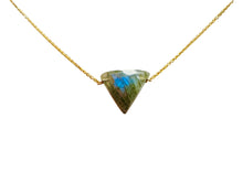 Load image into Gallery viewer, Labradorite Triangle NK
