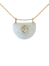 Load image into Gallery viewer, Moonstone U White Topaz NK
