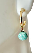 Load image into Gallery viewer, Turquoise Hoop