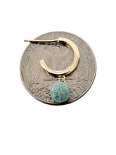 Load image into Gallery viewer, Turquoise Hoop