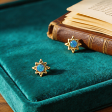 Load image into Gallery viewer, Blue Opal Star Post