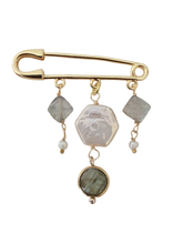 Load image into Gallery viewer, LIMITED EDITION BROOCH -Labradorite