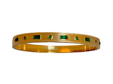 Load image into Gallery viewer, Green CZ steel BR