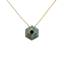 Load image into Gallery viewer, Blk Labradorite Hex NK