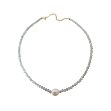 Load image into Gallery viewer, Labradorite Pearl Choker