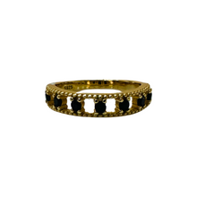 Load image into Gallery viewer, Multi Blk Cz Ring