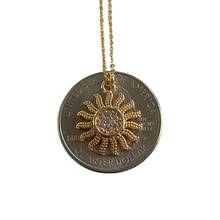 Load image into Gallery viewer, LG Cz  Sun necklace