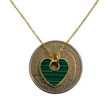 Load image into Gallery viewer, Malachite Heart NK22137