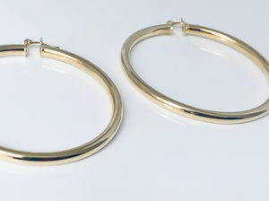Lg Thick Goldfilled hoop EA20090