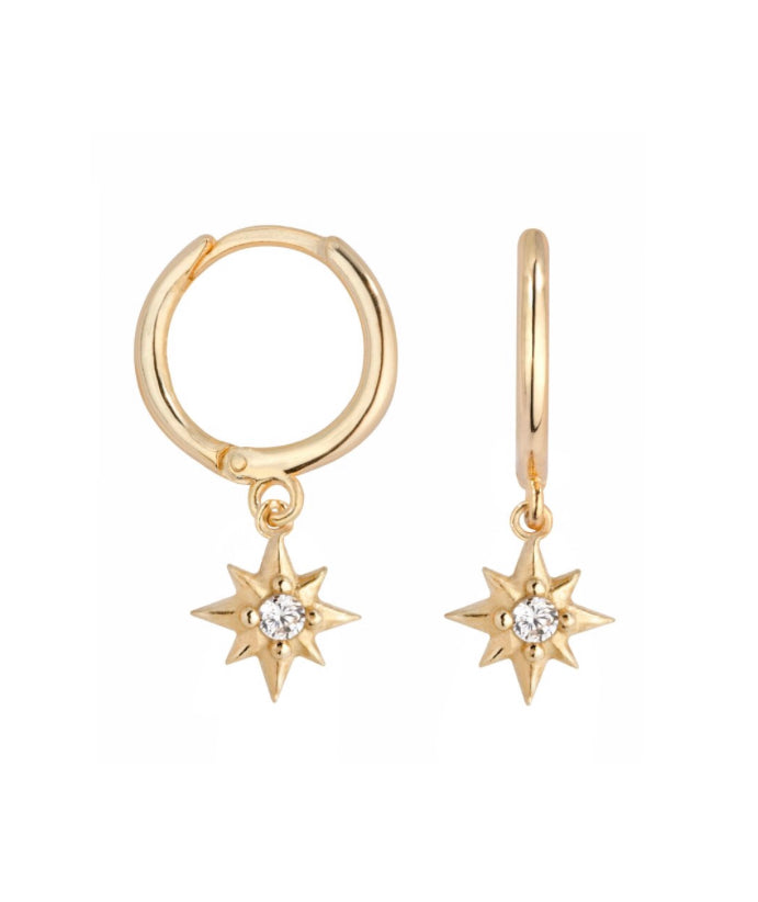 Cz starburst huggie EA20065 – Modern Opus Fashion