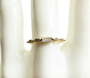 Baguette Oval Ring