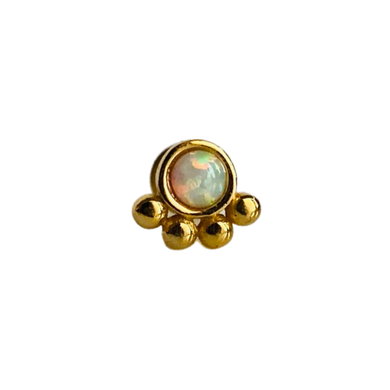 Circle Opal piercing