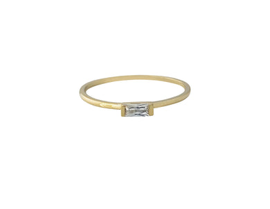 Clear Vertical Baguette ring RN20213