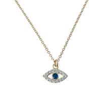 Load image into Gallery viewer, Baby sapphire evil eye NK20010
