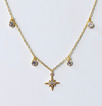 Load image into Gallery viewer, Cz dangle Cz starburst NK20122